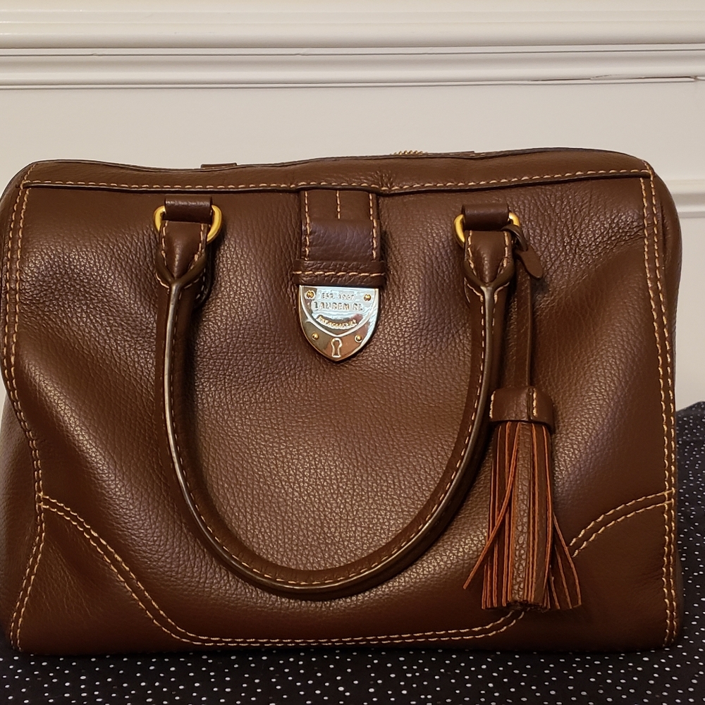 Ralph Lauren Brown Leather Satchel